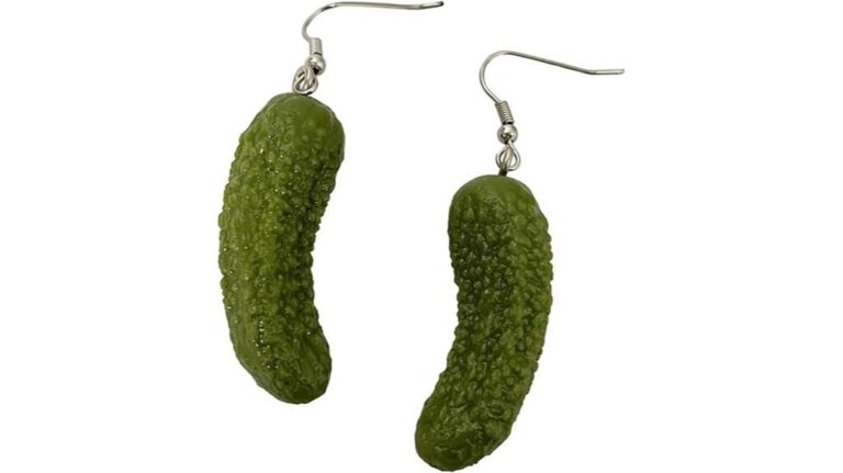briny bling pickle earrings