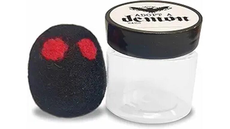 demonic felting craft gift jar