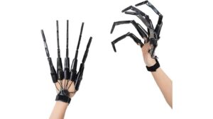 halloween gloves skull fingers