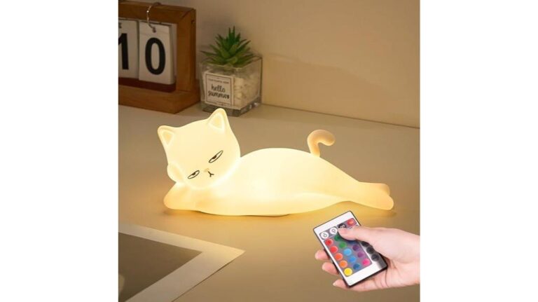 lying flat cat lamp
