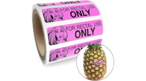 rectal use only stickers